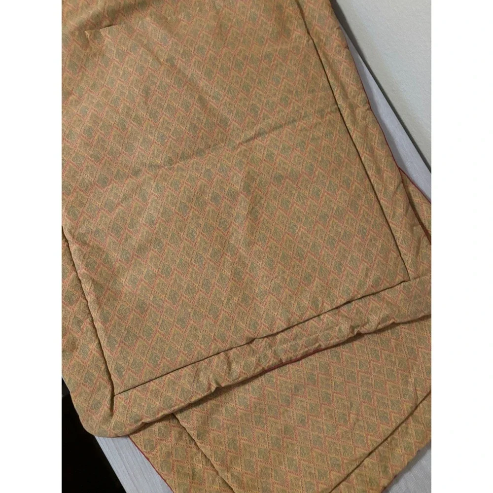 CROSCILL HOME Pillow Covers Shams Set of 2‎ Red Gold Jacquard Designer Old Money